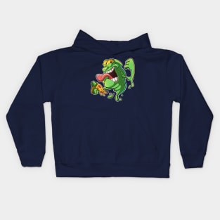 Green Ghost Pizza Kids Hoodie